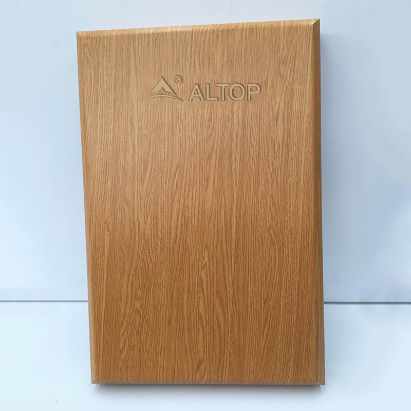 Super Lowest Price 3 Panel Sliding Glass Door -
 Wooden Finish Aluminum Solid Panel – Altop