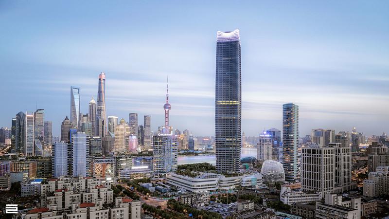 Completed project exhibition series 12 | The tallest building in Shanghai Puxi, White Magnolia Plaza!
