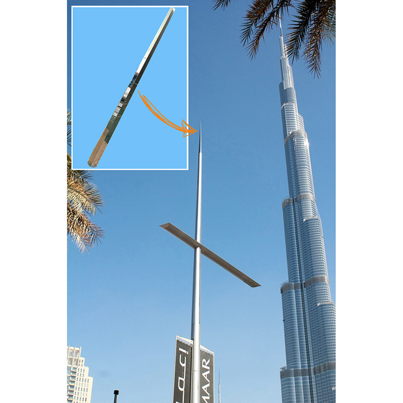 High Quality Stainless Steel Glass Curtain Wall -
 Light post – Altop