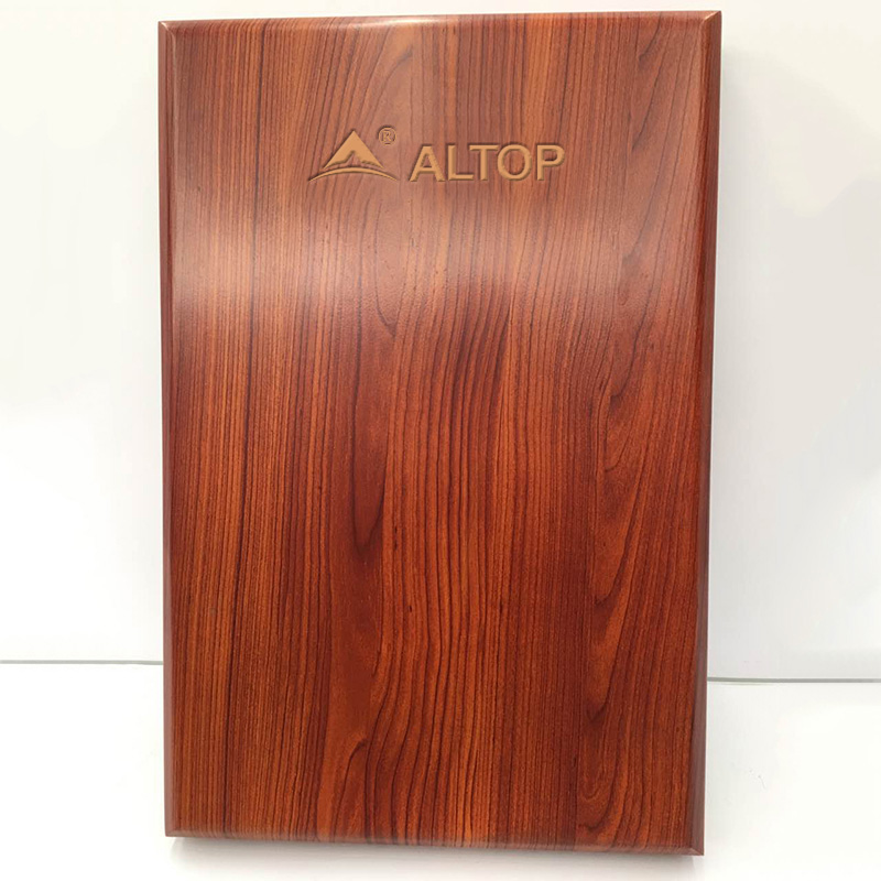 Low price for Top Hung Sliding Window -
 Wooden Finish Aluminum Solid Panel – Altop